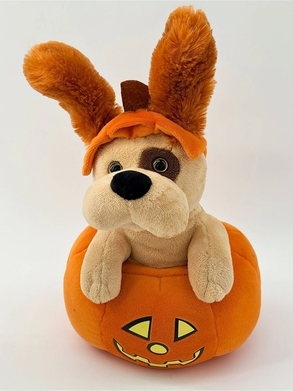 Homerbest Puppy Dog in Pumpkin Costume Plush Halloween Pumpkin Dog Plush Toy
